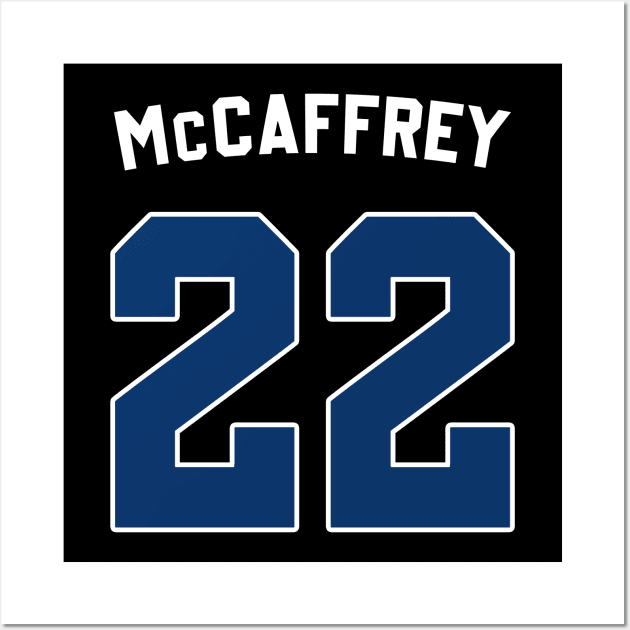 Christian McCaffrey Back Wall Art by Cabello's